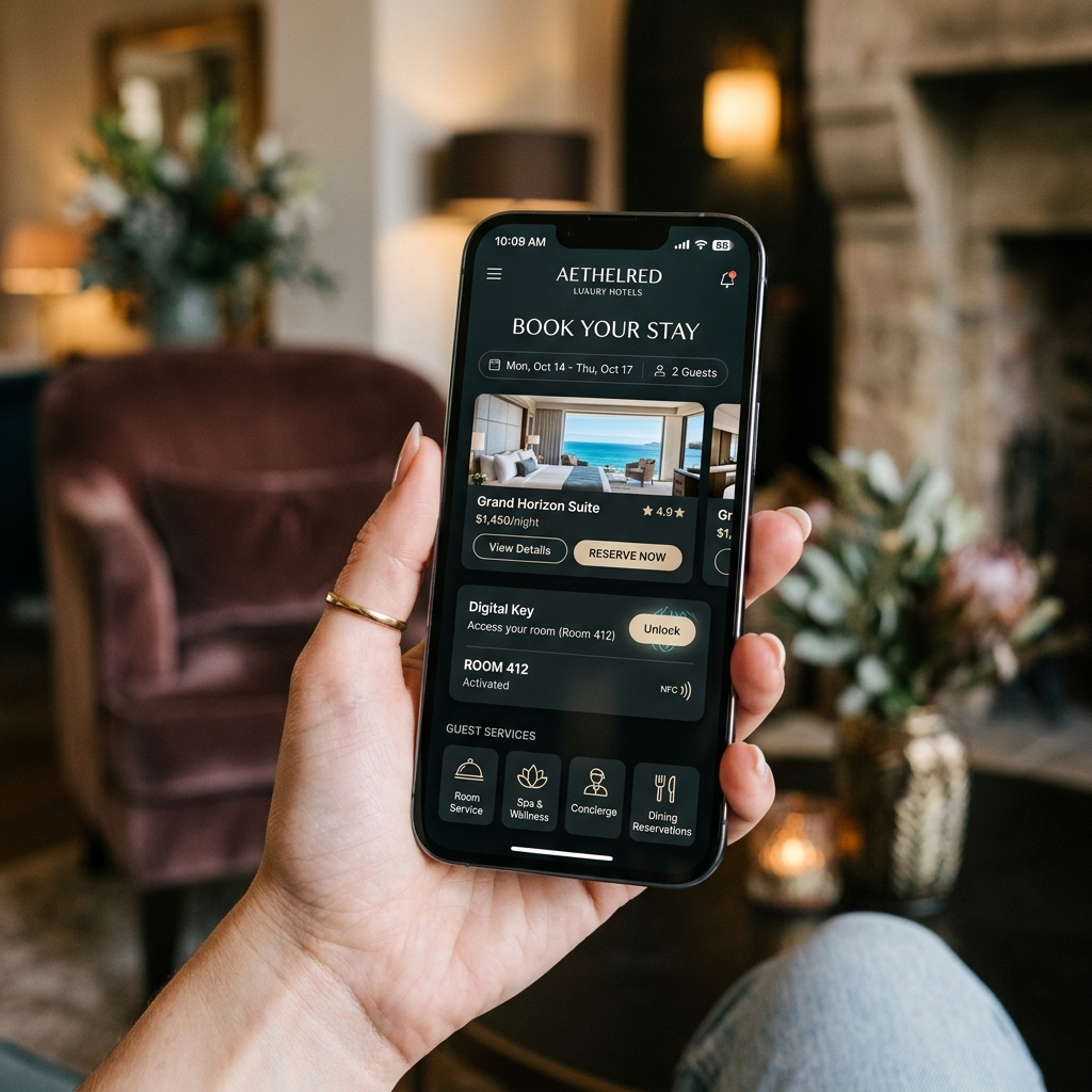Global Guest Experience Engine Mobile App UI