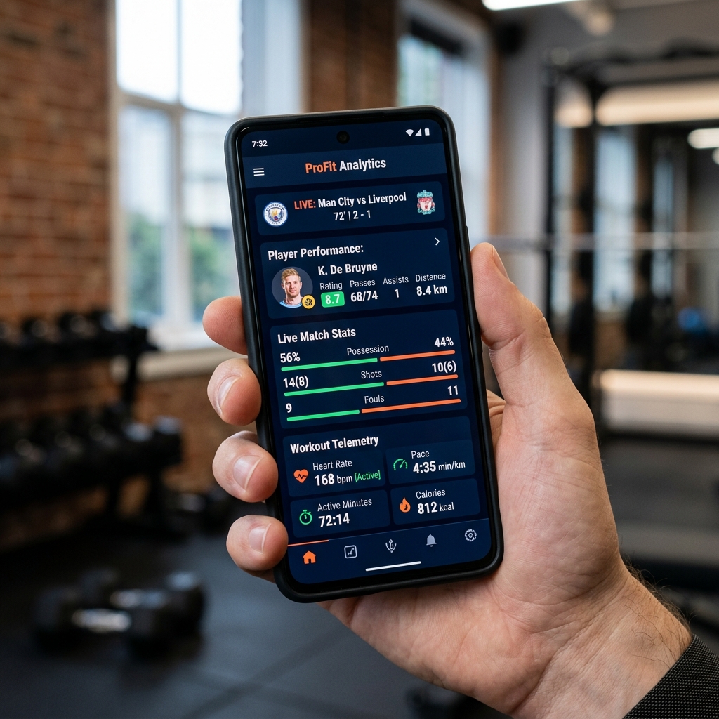 Live Match Analytics & Telemetry Mobile App UI